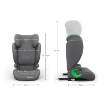 KINDERKRAFT Автокресло JUNIOR FIX 2 PLUS i-Size серое