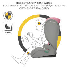 KINDERKRAFT car seat I-SPARK 2 PLUS I-SIZE, 100-150 cm., Pink, KCISPA02PNKPL00