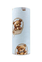 Diaper - 31333 - TETRA PRINT - EGA - TEDDY BEARS in BASKET - BLUE - size 70x80 cm