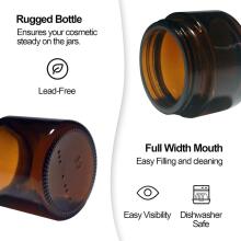 Brown Glass Ointment Jars Сream Art.294989