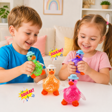 I-Toys Duck Squishy Dumpling Antistress Art.295916  Antistresinis žaislas „Ančiukas“ su blizgučiais ir minkštu garsu