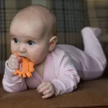 Baboo Silicone Teether Crab Art.296459 Силиконовая погремушка (100% натуральная)