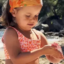 Alphanova Sun Baby Art.287564 Vaikiškas apsauginis kremas nuo saulės A, 100 % natūralus, hipoalerginis, SPF50+, 50 g.