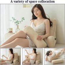 Basic CS Lline Care & Support Large Reading Pillow  Art.296546 Blue Grey Large reading pillow, back support pillow with removable neck cushion