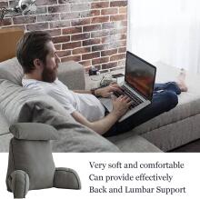 Basic CS Lline Care & Support Large Reading Pillow  Art.296547 Coffee Large reading pillow, back support pillow with removable neck cushion