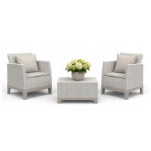 Garden furniture set Scandi Forma Balcony Set pebble gray/light beige
