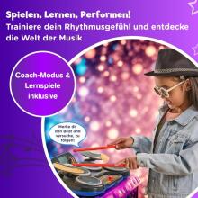 VTech Kidi DJ Drums Art.297323 Electronic Drums with Luminous Effects and Learning Mode
