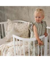 Waldin Baby Collection Bed Crib  7 in 1 Art.297432 White Multifunctional wooden 7-in-1 transforming crib