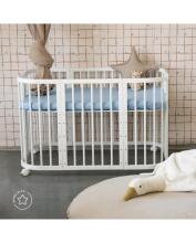 Waldin Baby Collection Bed Crib  7 in 1 Art.297432 White Multifunctional wooden 7-in-1 transforming crib