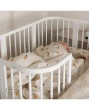 Waldin Baby Collection Bed Crib  7 in 1 Art.297432 White Multifunctional wooden 7-in-1 transforming crib