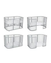 Waldin Baby Collection Bed Crib  7 in 1 Art.297433 Grey Multifunctional wooden 7-in-1 transforming crib