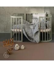 Waldin Baby Collection Bed Crib  7 in 1 Art.297434 Olive Multifunctional wooden 7-in-1 transforming crib