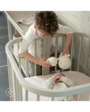 Waldin Baby Collection Bed Crib  7 in 1 Art.297434 Olive Multifunctional wooden 7-in-1 transforming crib