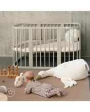 Waldin Baby Collection Bed Crib  7 in 1 Art.297434 Olive Multifunctional wooden 7-in-1 transforming crib