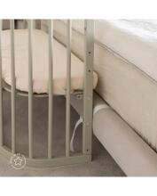 Waldin Baby Collection Bed Crib  7 in 1 Art.297434 Olive Multifunctional wooden 7-in-1 transforming crib