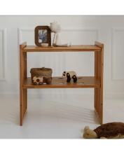Waldin Oval Baby Collection Bed Crib  7 in 1 Art.297435 Vintage Multifunctional wooden 7-in-1 transforming crib