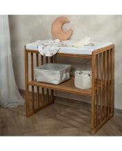 Waldin Oval Baby Collection Bed Crib  7 in 1 Art.297435 Vintage Multifunctional wooden 7-in-1 transforming crib