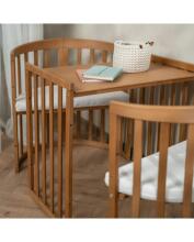 Waldin Oval Baby Collection Bed Crib  7 in 1 Art.297435 Vintage Multifunctional wooden 7-in-1 transforming crib