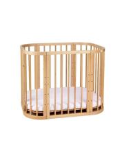 Waldin  Bed Crib  5 in 1 Art.297436 Natural Wood Multifunctional wooden 5-in-1 transforming crib