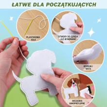 Kūrybinis veltinio siuvimo žaislų rinkinys Pasakų šalis DIY 6 vnt.