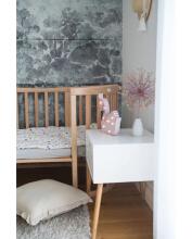 Waldin Oval Baby Collection Bed Crib  7 in 1 Art.297542 Natural Wood  Daugiafunkcinė medinė transformuojama lovelė 7 viename