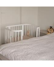Waldin  Bed Crib  5 in 1 Art.297545 White Multifunctional wooden 5-in-1 transforming crib
