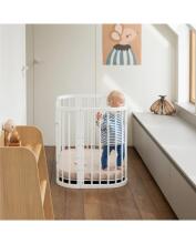 Waldin  Bed Crib  5 in 1 Art.297545 White Multifunctional wooden 5-in-1 transforming crib