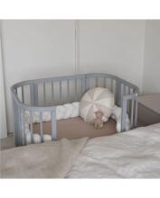 Waldin  Bed Crib  5 in 1 Art.297545 Grey Multifunctional wooden 5-in-1 transforming crib