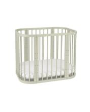 Waldin  Bed Crib  5 in 1 Art.297546 Olive Multifunctional wooden 5-in-1 transforming crib