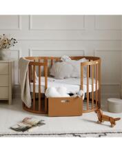 Waldin  Drawer 7 in 1 Collection Art.297553 Vintage The storage drawer is compatible with both the classic 7-in-1 crib and the oval 7-in-1 crib.