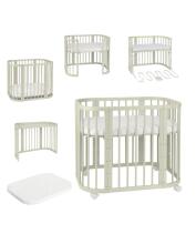 Waldin Basic Mattress for 5in1 Crib Art.297565 Комфортный двухсекционный матрас для детской кроватки 5-в-1