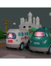 WOOPIE BABY Interactive Ambulance Toy Car with Sound and Lights