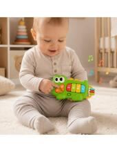 WOOPIE BABY Interactive Piano Crocodile Musical Keyboard Sounds Light 18m+
