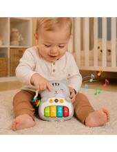 WOOPIE BABY Interactive Piano Cat Musical Organs Sounds Light 18m+