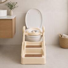 Накладка сиденья на унитаз для детей с лестницей и ручками ECOTOYS