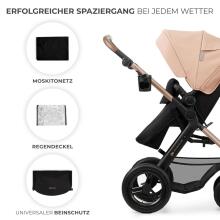 Kinderkraft Moov2 Air 3in1 Art.297978 Beige 3-in-1 baby stroller