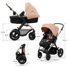 Kinderkraft Moov2 Air 4 in1 Art.297980 Grey 3-in-1 baby stroller with base Isofix
