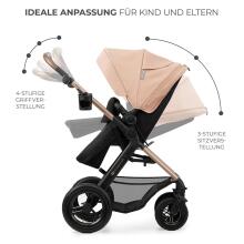 Kinderkraft Moov2 Air 4 in1 Art.297981 Light Grey 3-in-1 baby stroller with base Isofix