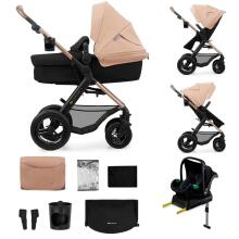 Kinderkraft Moov2 Air 4 in1 Art.297981 Light Grey 3-in-1 baby stroller with base Isofix