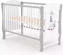 Elf Bed Zephyr Art.298055 White\Pine Medinė kūdikio lovelė 120x60 cm
