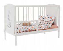 Elf Bed Bloom Art.298071 White/Grey Medinė kūdikio lovelė 120x60 cm