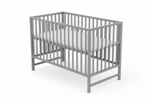 Elf Bed Сlassic  Art.298082 Grey Medinė kūdikio lovelė 120x60 cm