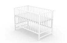 Elf Bed Сlassic Drawer Art.298084 White Wooden baby crib with a storage drawer (120x60 cm)