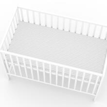 Elf Bed Сlassic Drawer Art.298084 White Wooden baby crib with a storage drawer (120x60 cm)