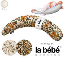 La Bebe™ Moon Satin Art.996539 Large Maternity & Nursing Pillow with Memory Foam Filling (Extra Soft & Silent Body-Contouring Fill) 36×195 cm