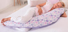 La Bebe™ Moon Satin Art.77502 Large Maternity & Nursing Pillow with Premium Polyester Ball Fiber Filling (Extra Soft, Silent & Resilient Fill) 36×195 cm
