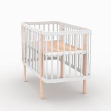 Elf Bed Kalmia Art.298156 White Medinė kūdikio lovelė 140x70 cm
