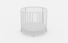 Elf Bed Crib Roundy  Art.298160 Cashmere Stilinga apvali medinė lovelė