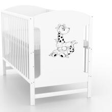 Elf Bed Meadow Art.298168 White/Grey  Medinė kūdikio lovelė  (120x60 cm)