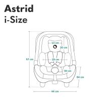 Lionelo Astrid I-Size Art.298201 Black Grey  Infant car seat (0–13 kg)